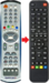 Homecast S8000 afstandsbediening