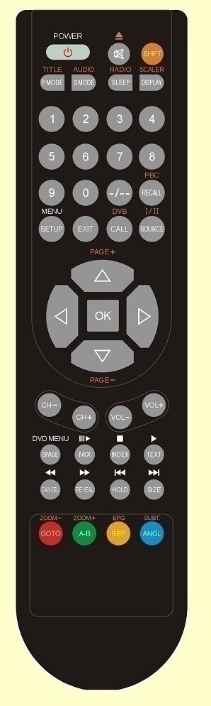 Salora LCD2245DVXCI afstandsbediening