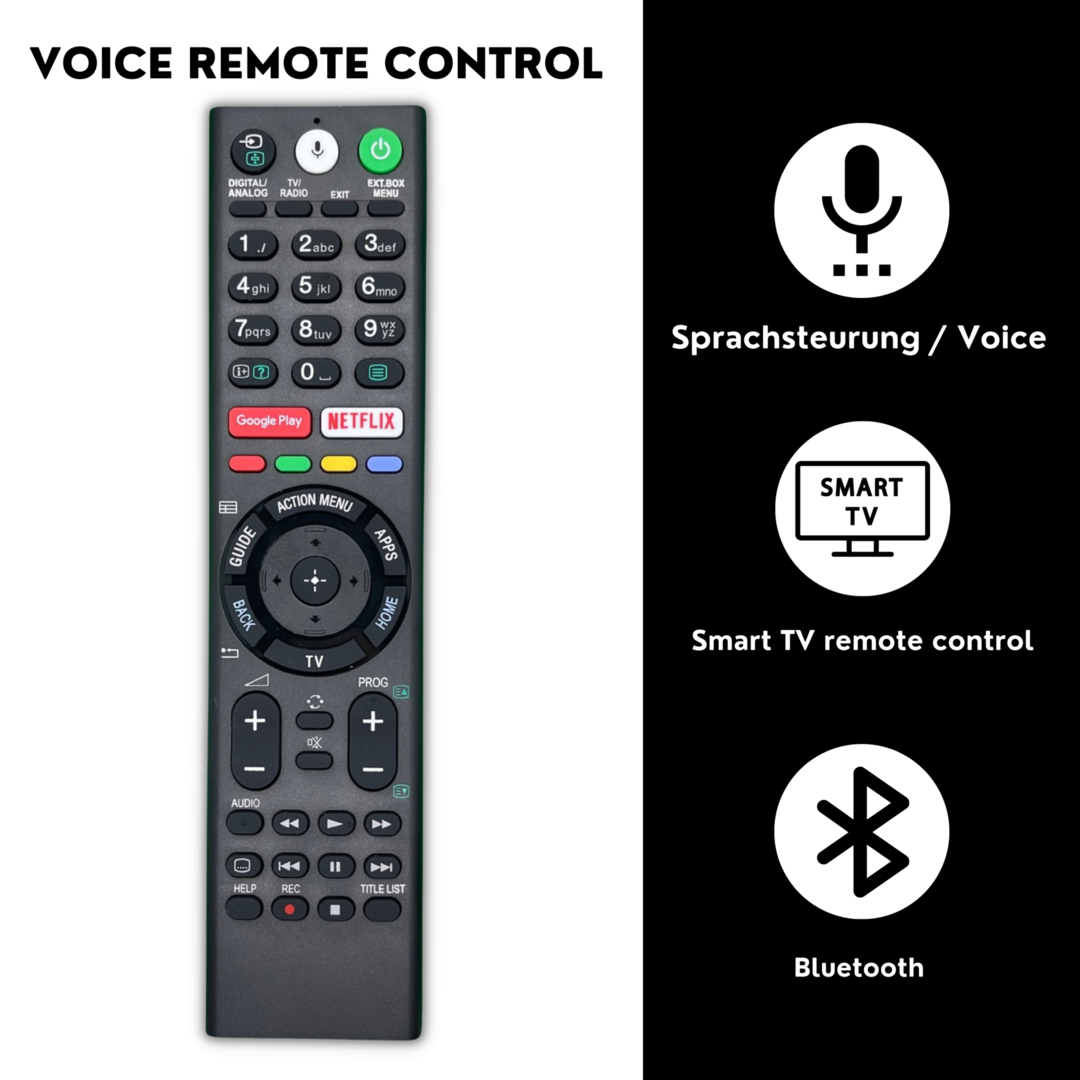 Alternatieve Sony RMF-TX200E / RMF-TX201E / RMF-TX201ES afstandsbediening