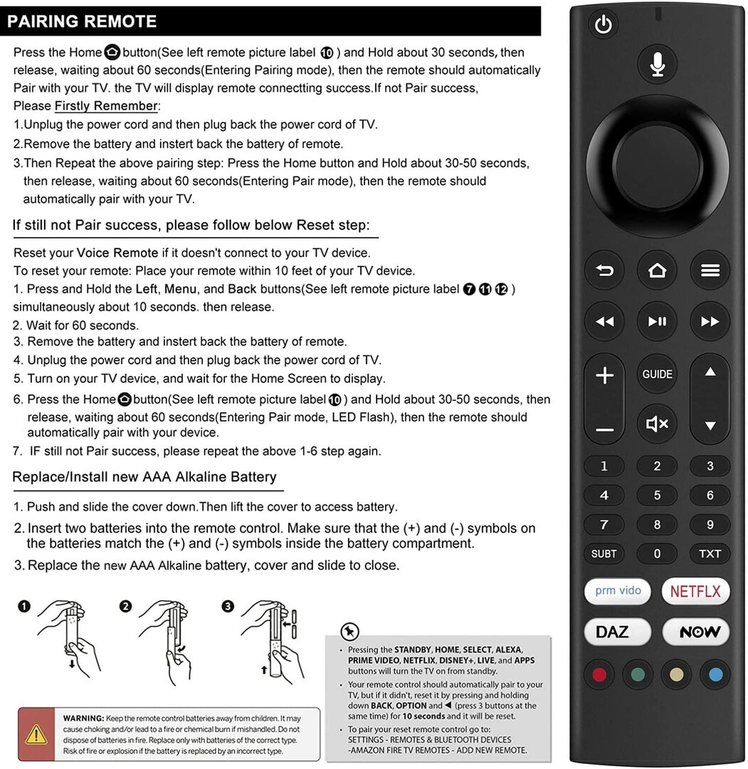 Grundig ALD187R afstandsbediening