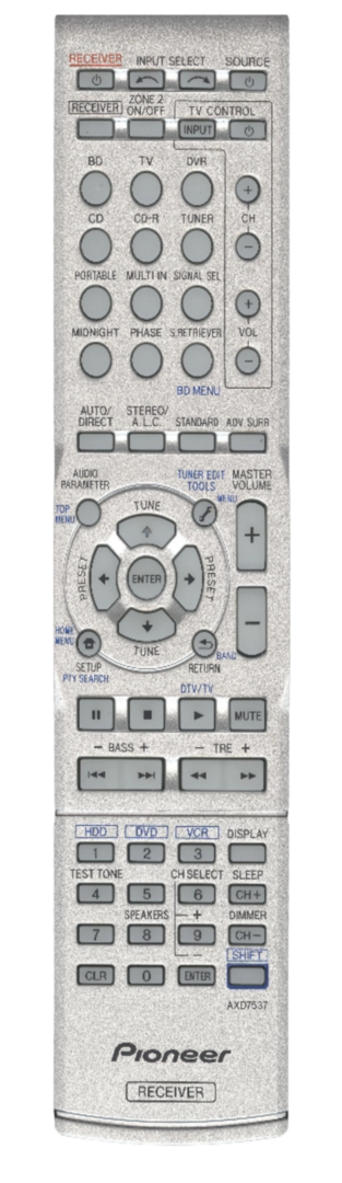 Pioneer AXD7537 afstandsbediening