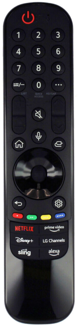 LG 65QNED866RE | 65UR76006LL | 65UR78003L | 65UR78006LK  afstandsbediening - Magic Remote