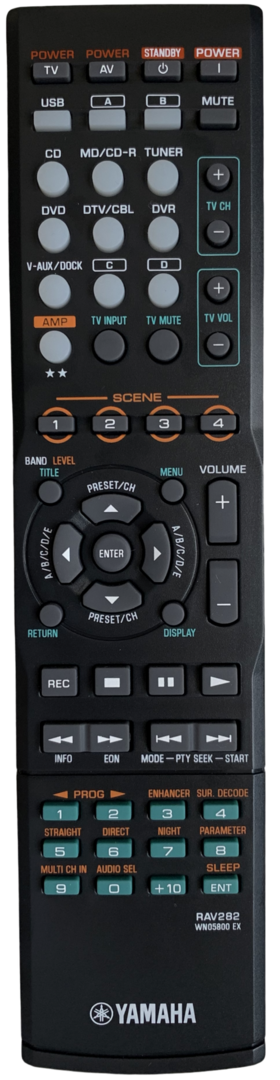 Yamaha RAV280 / RAV282 / RAV283 afstandsbediening