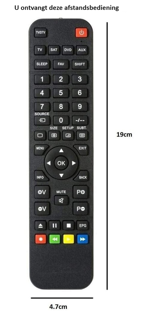 Auna AV2-CD508BT | AV2-CD509 | AV2-CD608BT afstandsbediening