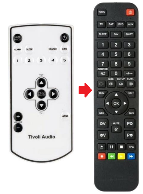 Tivoli Audio Model-10 / Albergo afstandsbediening