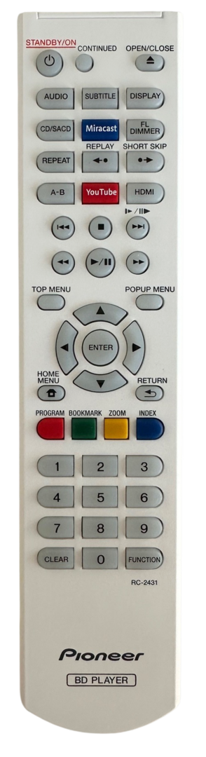 Pioneer RC-2429 / RC-2431 afstandsbediening