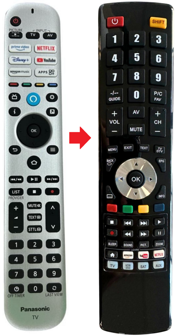 Panasonic N2QBYA000079 afstandsbediening 