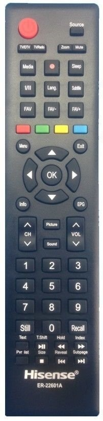 Hisense ER-22601A / ER-22601B afstandsbediening