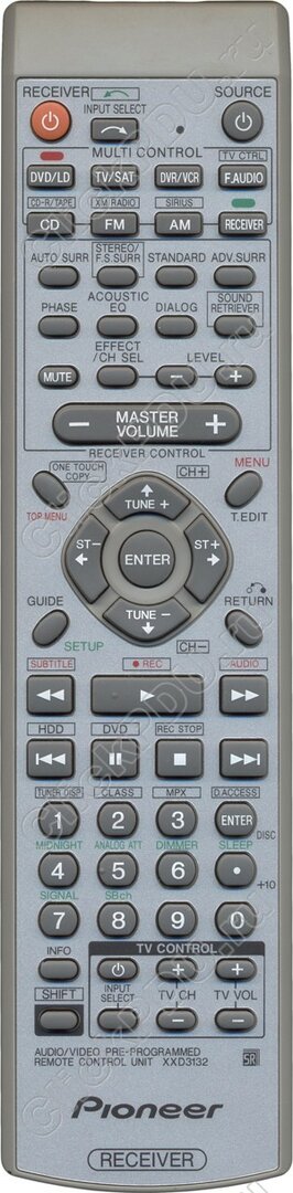 Pioneer XXD3132 afstandsbediening