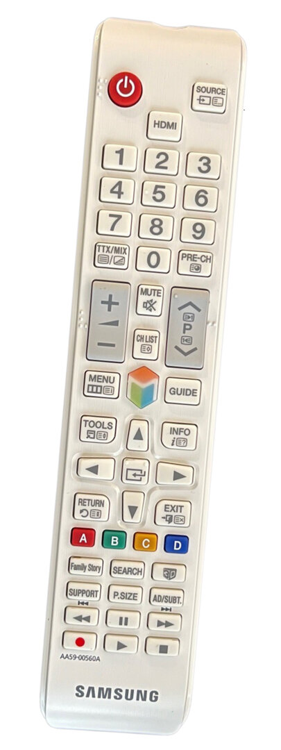 Originele Samsung AA59-00560A TV afstandsbediening - Wit - Geschikt voor elke Samsung Smart televisie