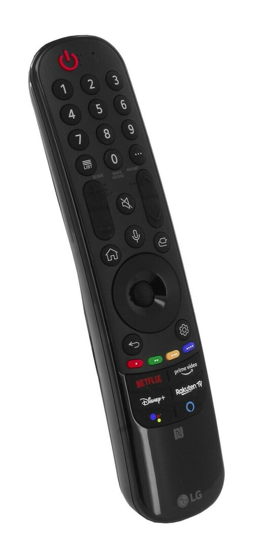 LG Magic Remote MR21GC - Afstandsbediening - Zwart - ingebouwde microfoon - Hotkeys