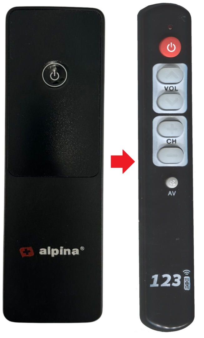 Vervangende Alpina Heater Terrasverwarmer afstandsbediening 