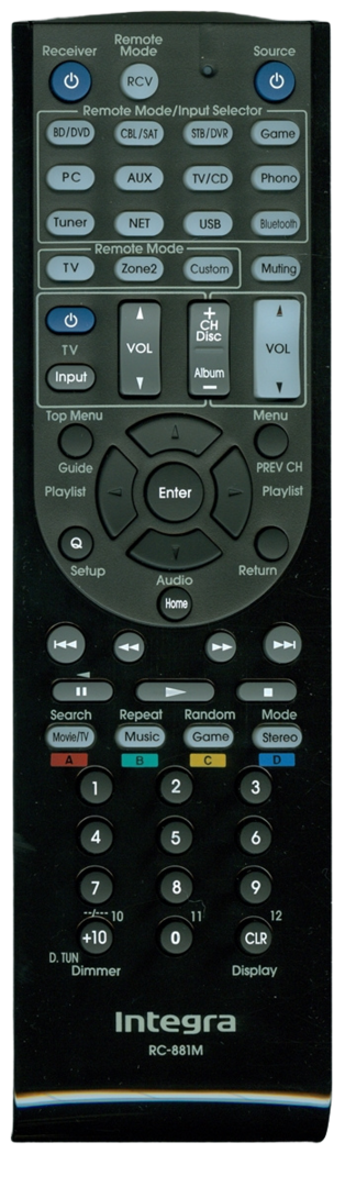 Originele Integra RC-881M afstandsbediening - DTR-30.6