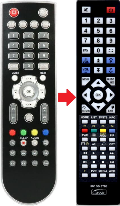 Vervangende Comag SL65HD+ afstandsbediening
