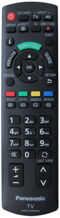 Panasonic N2QAYB000666 afstandsbediening