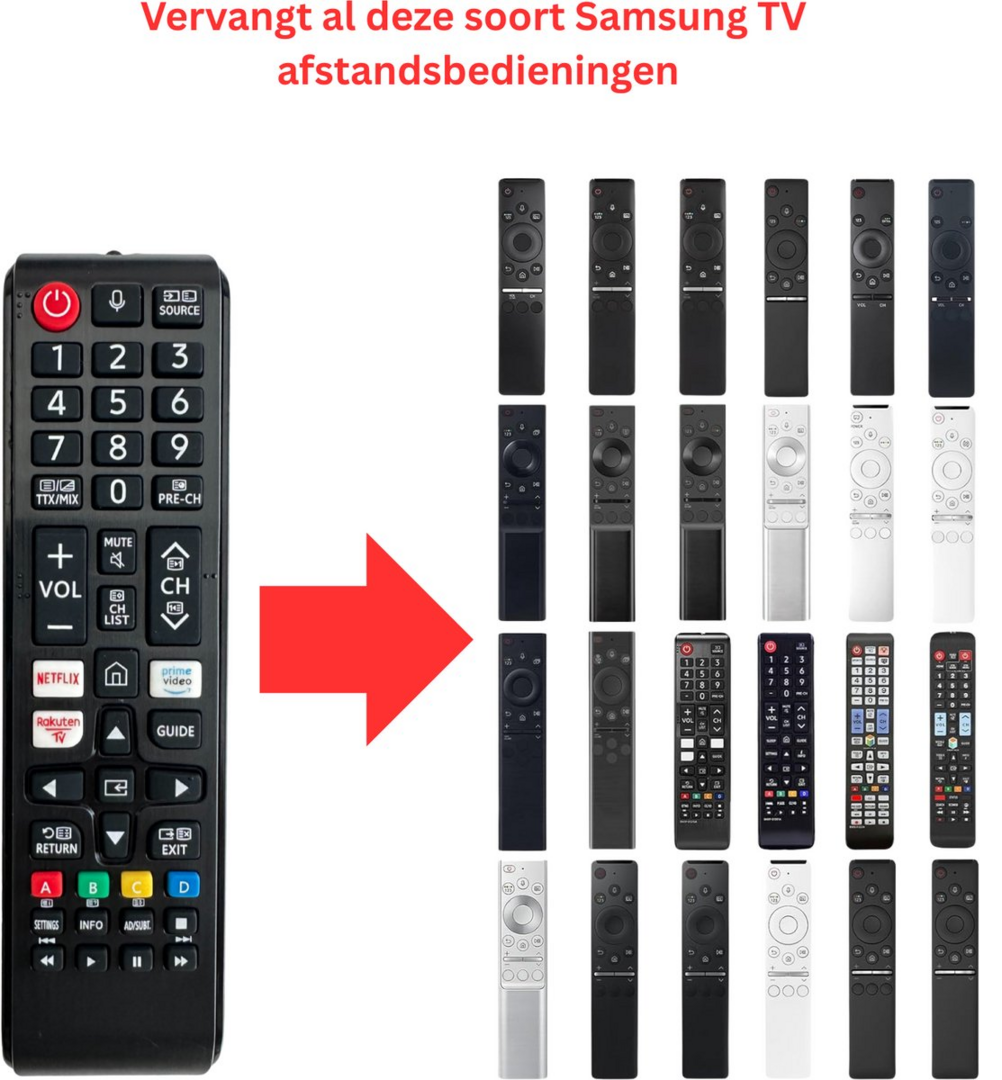 Universele afstandsbediening voor Samsung TV&#039;s - Spraakbesturing - Werkt direct