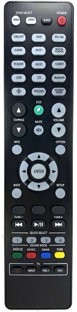 Alternatieve Denon RC-1227 afstandsbediening