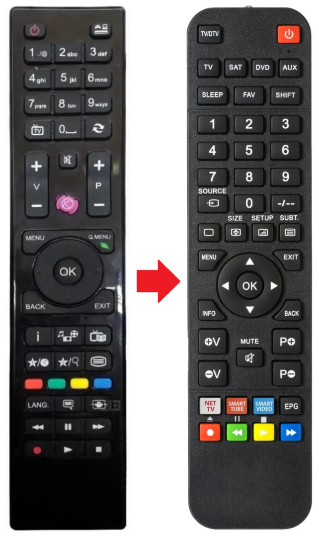 Afstandsbediening geschikt voor HITACHI 22HXC06 | 24HB4C05W | 24HXC05