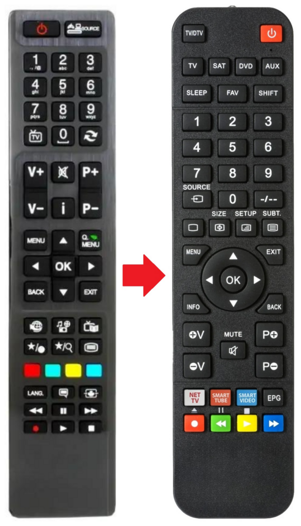 Afstandsbediening geschikt voor HITACHI 19HXD05U | 22HXJ06U | 22HXJ06UA