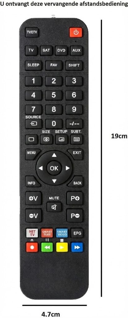 Afstandsbediening geschikt voor YAMAHA YSP800