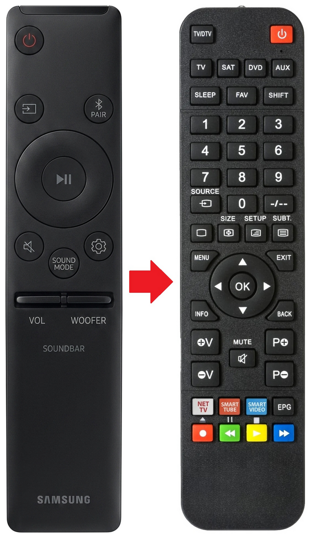 Afstandsbediening geschikt voor SAMSUNG HW-Q950T/XY | HW-Q950T/ZA | HW-Q950T/ZC