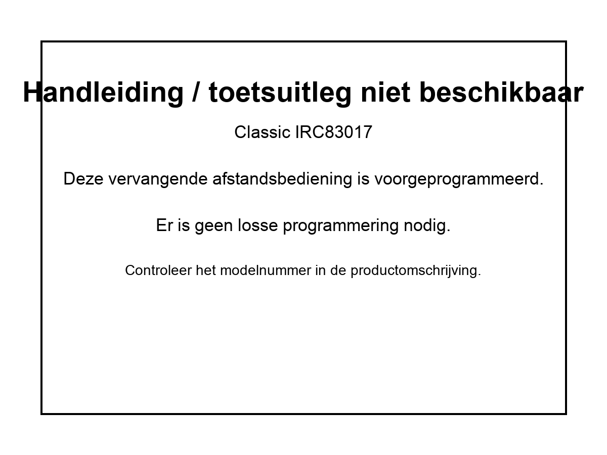 Vervangende afstandsbediening voor Ankaro FB 490 | FB 760 VERS.1 | FB 760 VERS.2