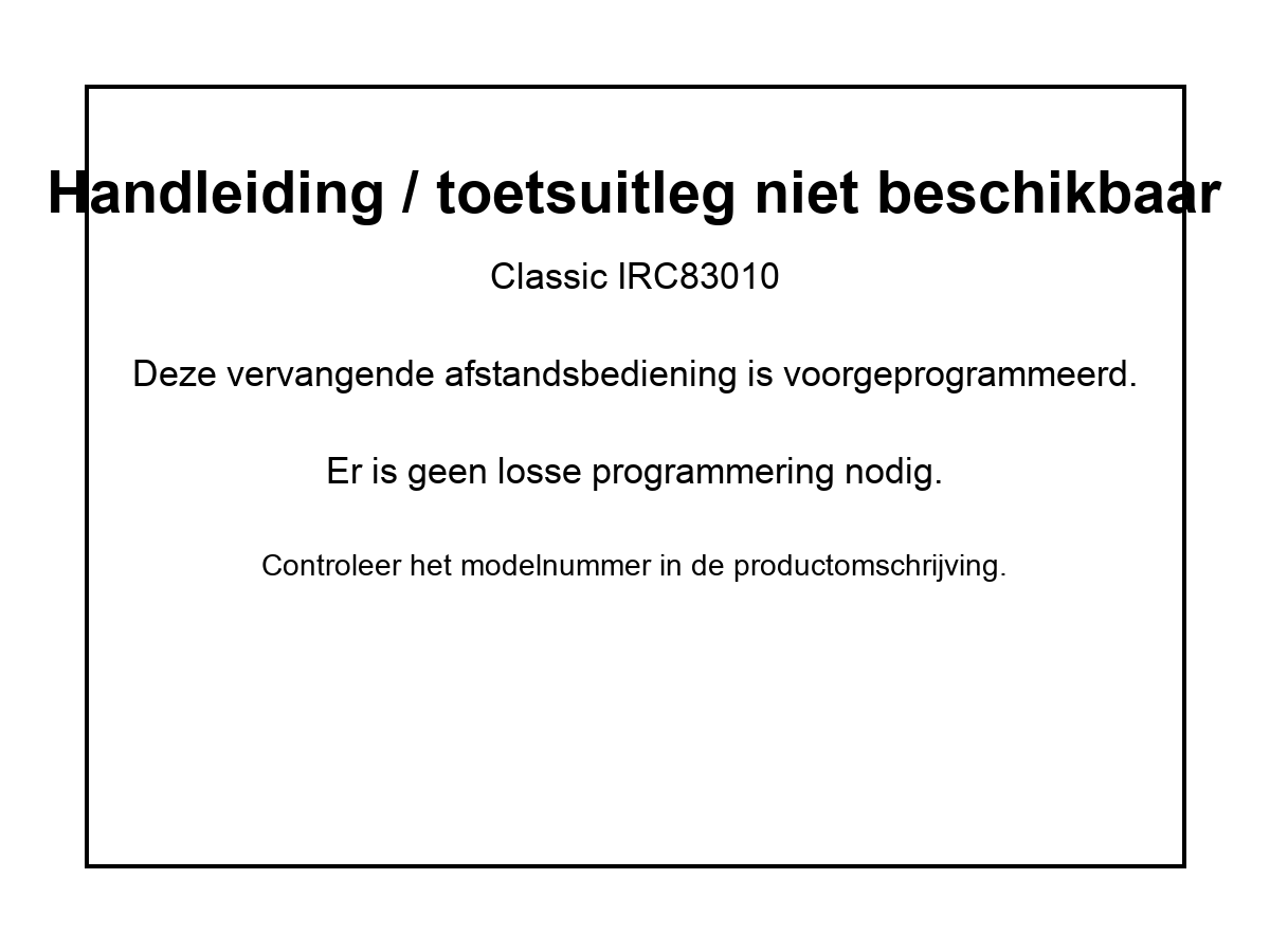 Vervangende afstandsbediening voor Ritar 262 5806-11 | 262 5808-03 | RC 0611