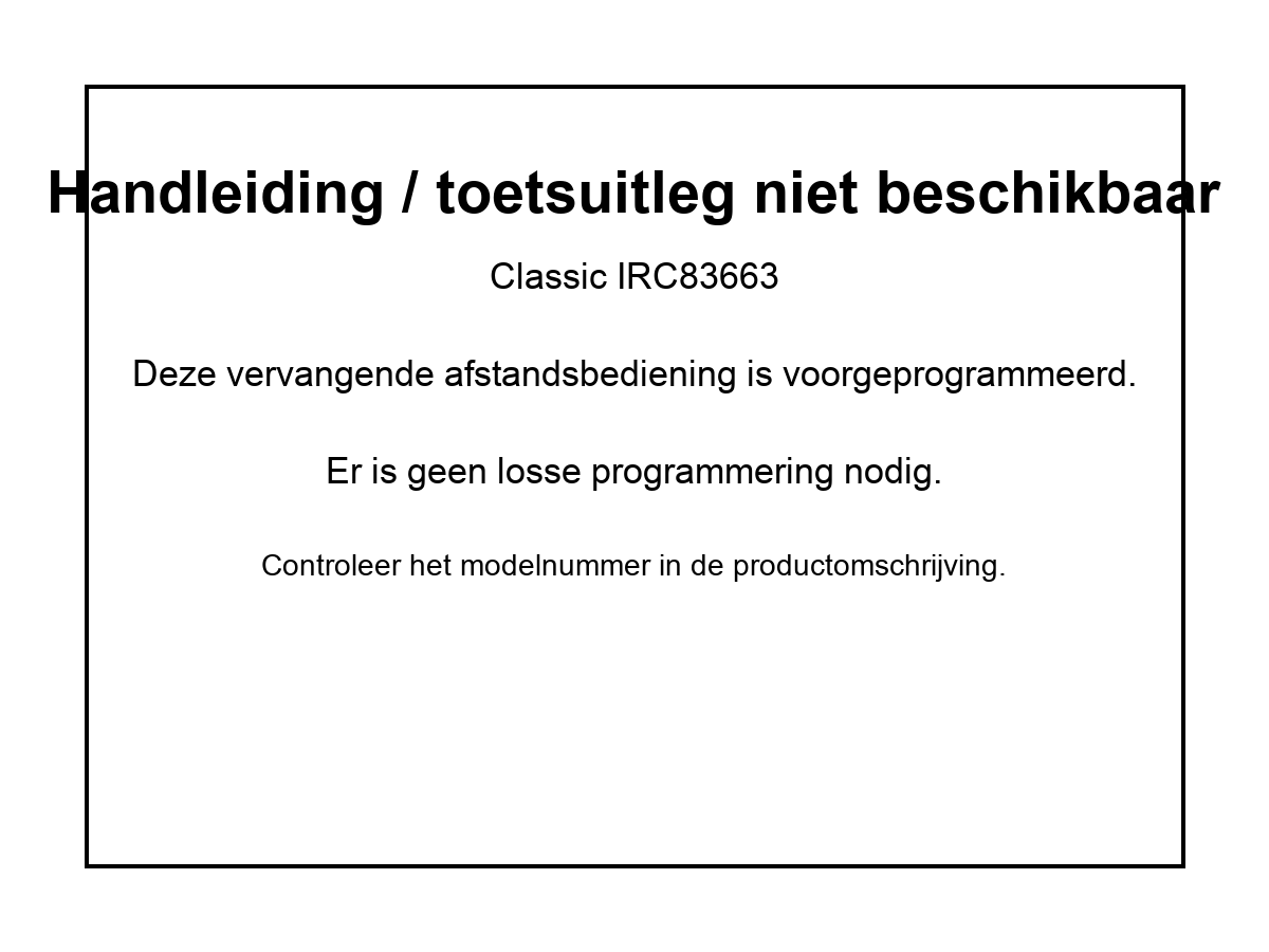 Vervangende afstandsbediening voor Opticum NYTROBOX AXS2