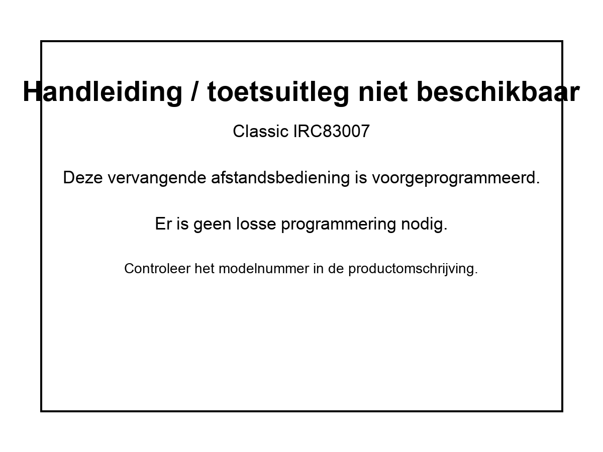 Vervangende afstandsbediening voor Telefunken 559 495 783 | FB 1000 Z