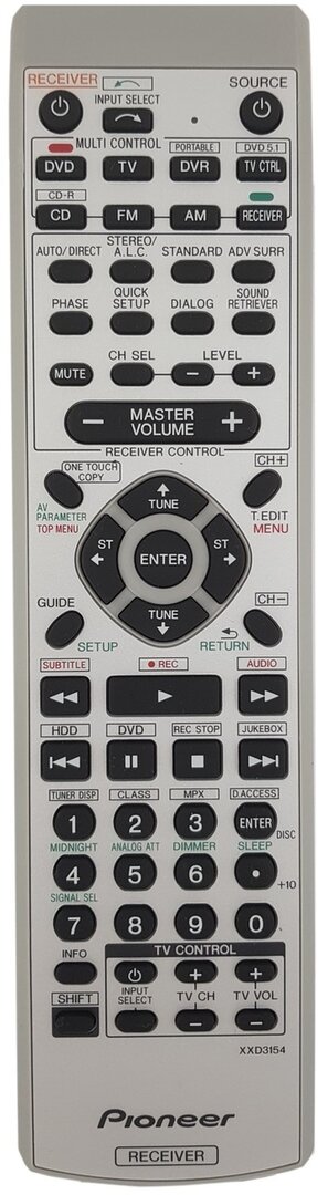 Pioneer XXD3154 afstandsbediening