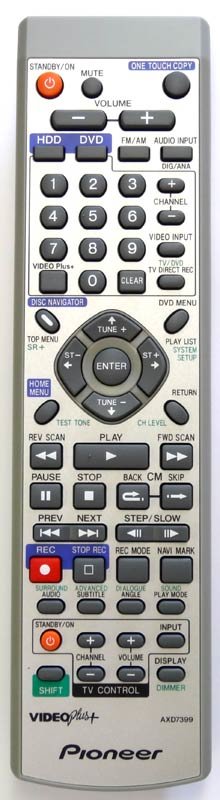 Pioneer AXD7398 | AXD7399 | AXD7401 afstandsbediening