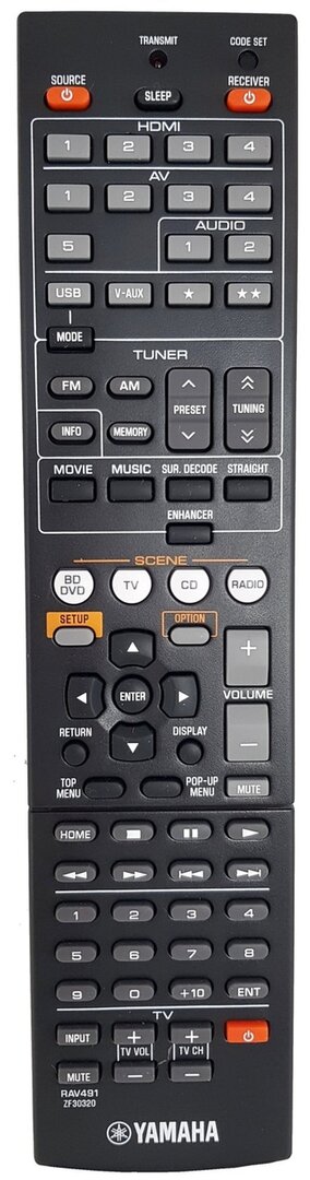 Yamaha RAV522 ZJ66510 afstandsbediening