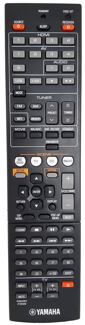 Yamaha RAV498 ZF303700 afstandsbediening