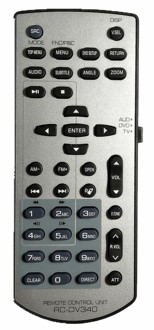 Kenwood RC-DV340 afstandsbediening