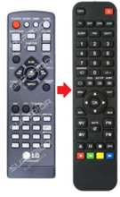 LG 6710CMAQ05F afstandsbediening