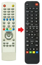 D-Vision LCD1540  / LCD1540T afstandsbediening