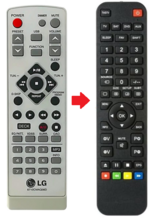 LG 6710CMAQ06D / 6710CMAT01C afstandsbediening