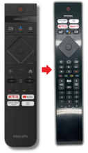 Alternatieve Philips 398GM10BEPHY0001CR - 398GM10BEPHYE002CR - 996592402304 afstandsbediening
