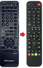 Alternatieve Pioneer AXD7605 afstandsbediening 