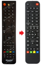 Alternatieve Hisense ER-31607A afstandsbediening 