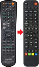 Alternatieve Pioneer AXD7249 afstandsbediening 