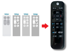 Dyson TP00 / TP01 / TP02 / TP03  / TP04 / TP05 / TP06 / TP07 / TP09 afstandsbediening