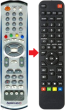 Homecast S8000 afstandsbediening