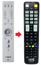 Alternatieve Yamaha RAS32 afstandsbediening