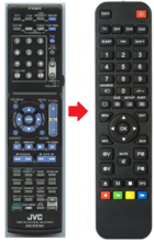 Alternatieve JVC RM-STHD5J | RM-STHD5U | RM-STHD6J | RM-STHD7U afstandsbediening 