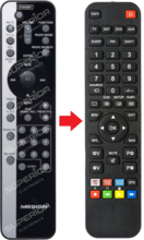 Alternatieve Medion MD82806 afstandsbediening 