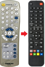 Alternatieve Onkyo RC-580S / RC-617S afstandsbediening