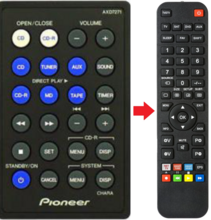 Alternatieve Pioneer AXD7271 afstandsbediening