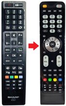 Alternatieve Sharp RC4847 afstandsbediening