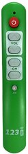 Senioren / Slechtzienden universele afstandsbediening Slim - Groen